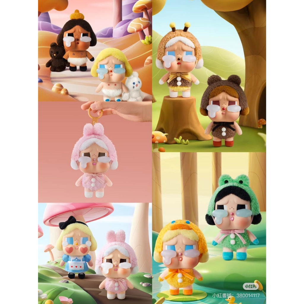 快速預購🔥 哭娃 眼淚工廠 毛絨搪膠掛件 泡泡瑪特 公仔 CRY BABY popmart 吊卡 禮物 手辦 娃娃 吊飾