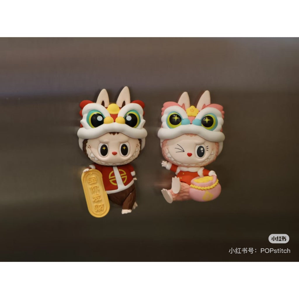 快速預購🔥 樂園限定 寶你發財 冰箱貼 mokoko Labubu 新年冰箱貼 小吊卡 泡泡瑪特樂園 popmart