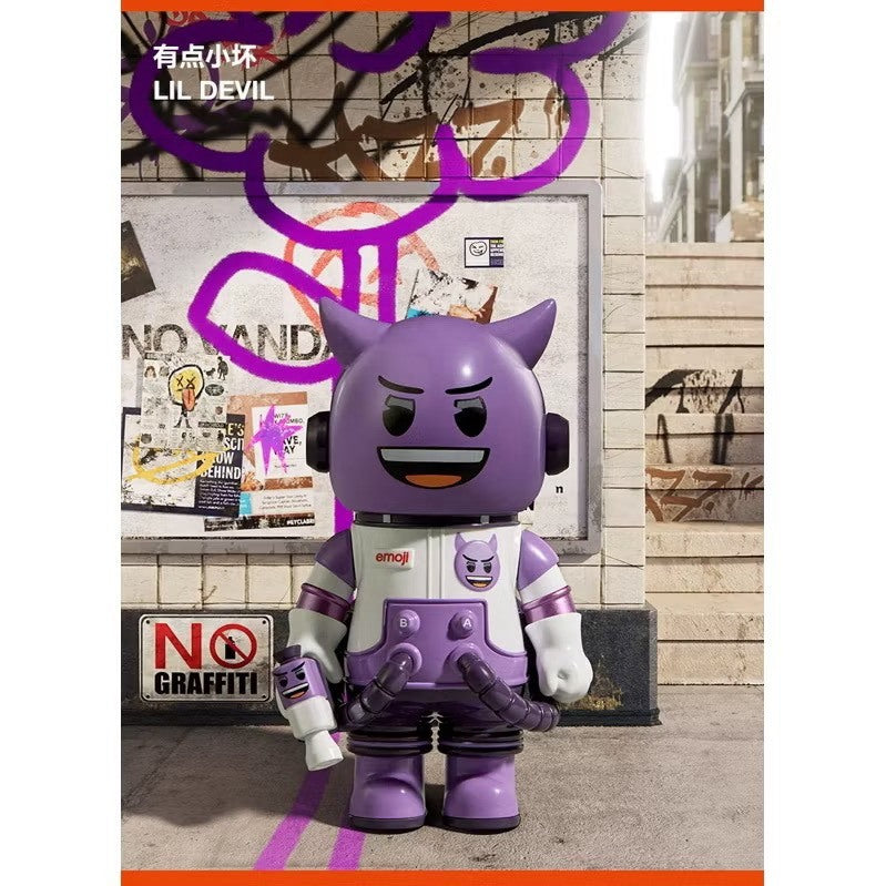 快速預購 ⚡ Molly 100% emoji 四代 泡泡瑪特 Pop mart MEGA SPACE 確認款 公仔