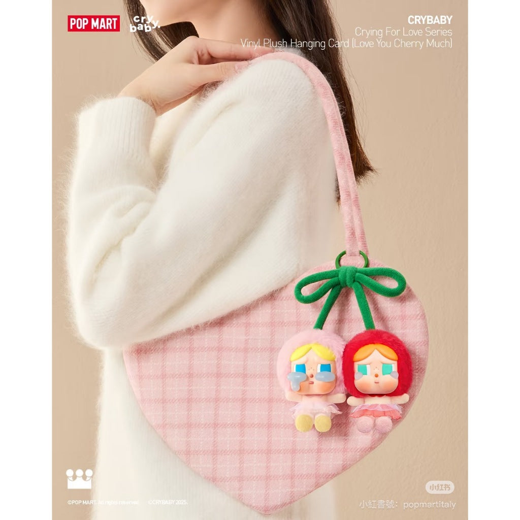 快速預購🔥 哭娃 甜在一起 毛絨搪膠掛件 耳機包 燈芯絨單肩包 漂浮 泡泡瑪特 公仔 CRY BABY 吊卡 哭哭熊