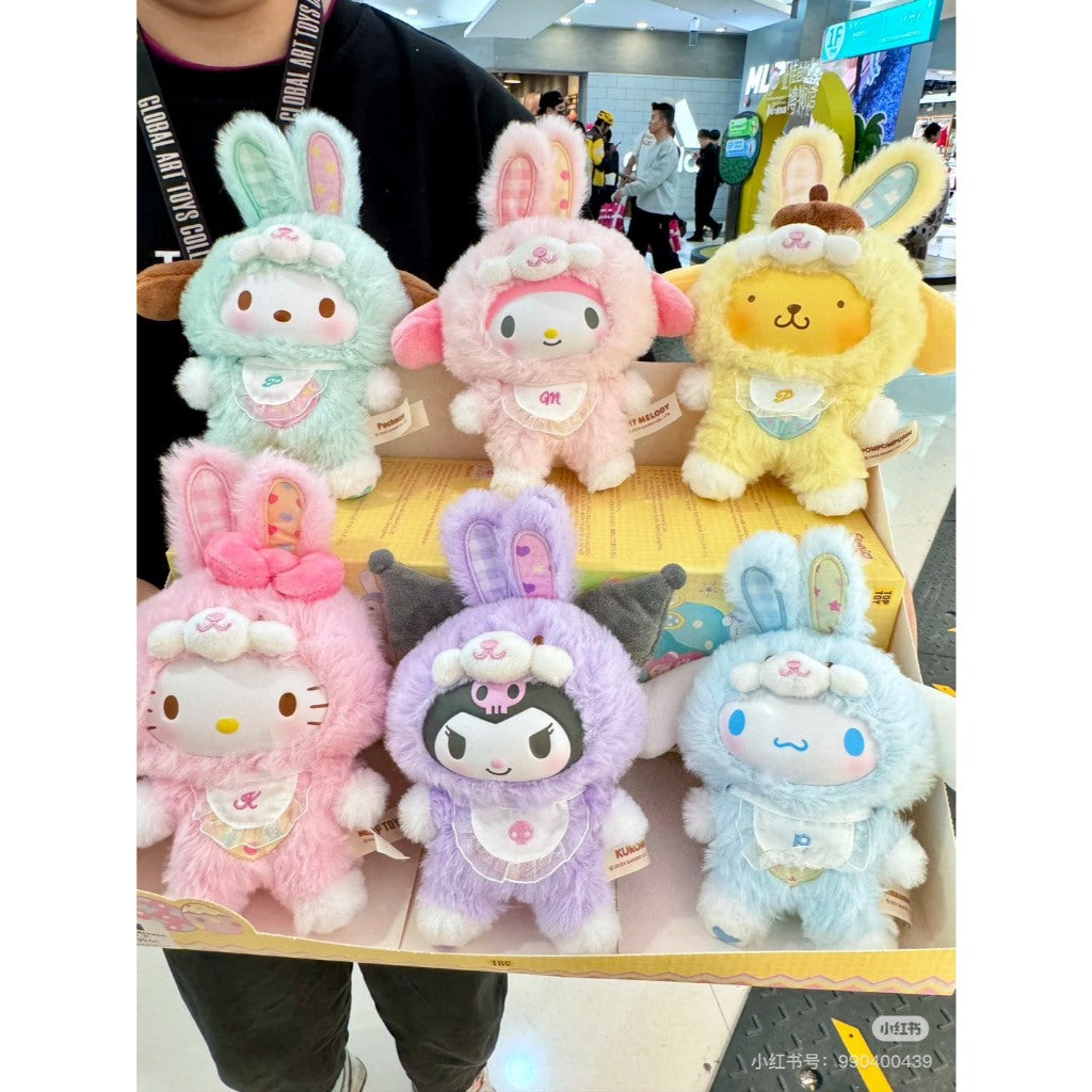 快速預購 🔥 三麗鷗 精靈兔寶寶 搪膠掛件 確認款 盲盒 掛件 TOPTOY  公仔 毛絨公仔 吊飾 大耳狗 庫洛米