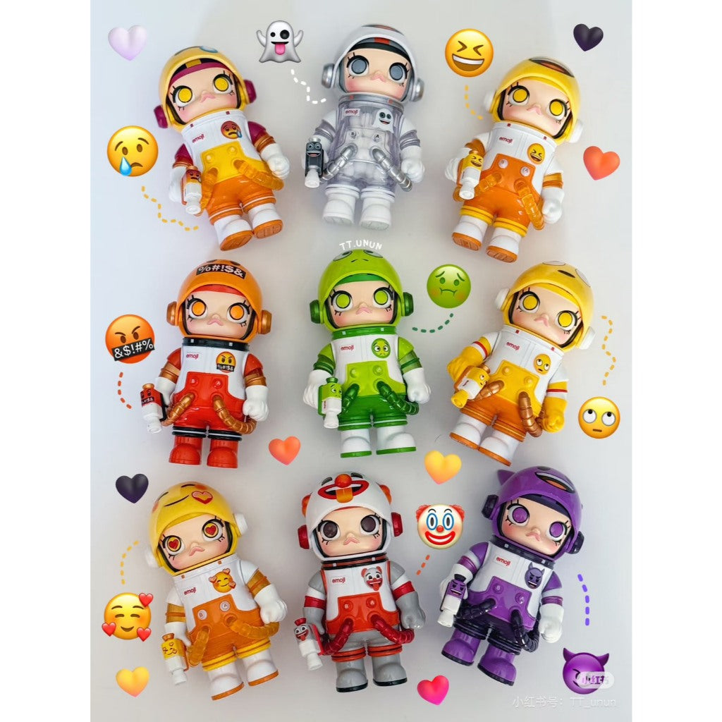 快速預購 ⚡ Molly 100% emoji 四代 泡泡瑪特 Pop mart MEGA SPACE 確認款 公仔