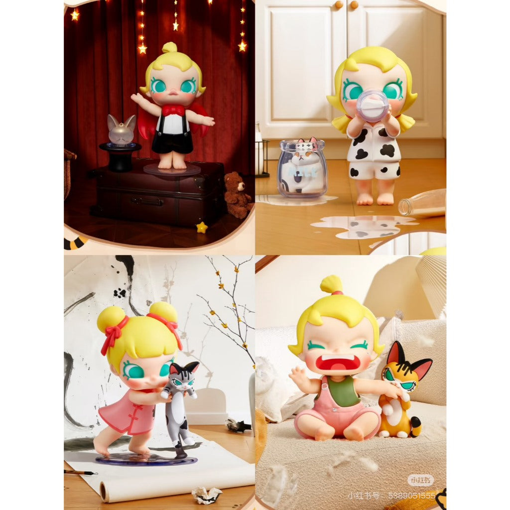 快速預購 ✅ Molly 喵趣橫生 確認款 泡泡瑪特 茉莉 公仔 隱藏 花式喝牛奶 助你為王 一起撐傘吧 popmart