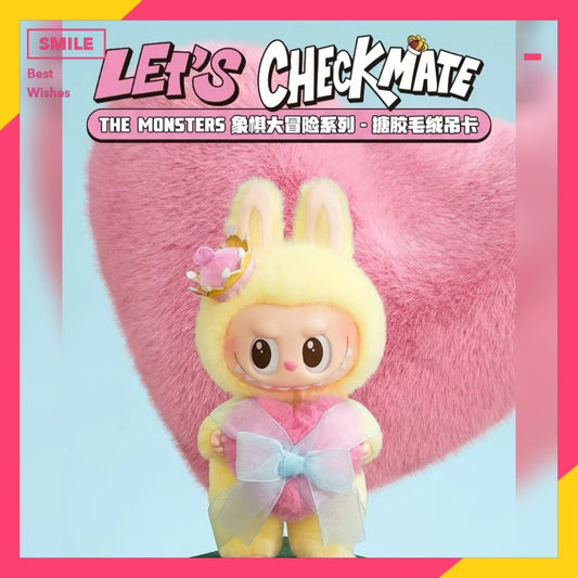 快速預購🔥 Labubu 象棋大冒險 The monster 搪膠毛絨吊卡 公仔 毛絨娃娃 泡泡瑪特 popmart