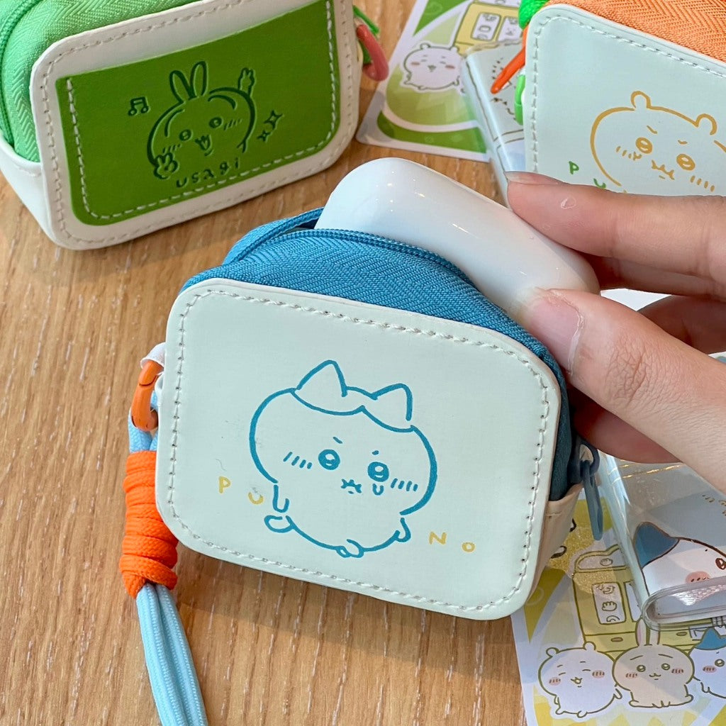 快速預購🔥 Miniso 吉伊卡哇 皮革 耳機包 零錢包 名創優品 烏薩奇 小八 chiikawa 飛鼠 小包 收納包