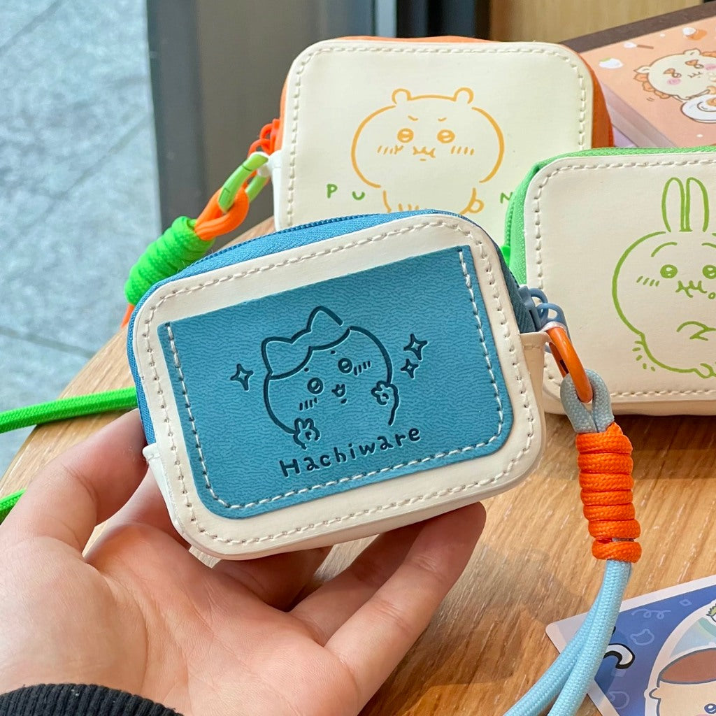 快速預購🔥 Miniso 吉伊卡哇 皮革 耳機包 零錢包 名創優品 烏薩奇 小八 chiikawa 飛鼠 小包 收納包