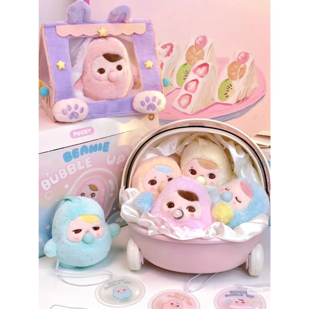 快速預購 ✅ Pucky 豆子冒泡 毛絨掛件 確認款 泡泡瑪特 盲盒 公仔 吐泡泡 手辦 popmart 娃娃 畢奇