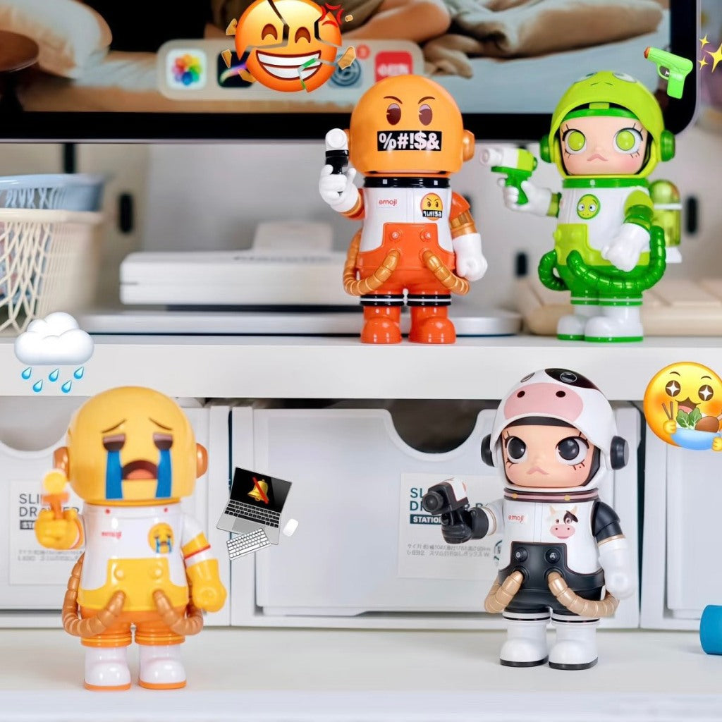 快速預購 ⚡ Molly 100% emoji 四代 泡泡瑪特 Pop mart MEGA SPACE 確認款 公仔