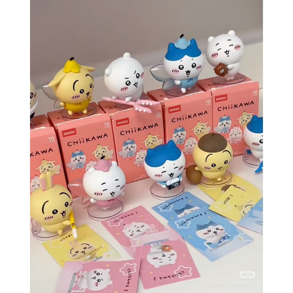 快速預購🔥 Miniso 吉伊卡哇 快樂伙伴 確認款 盲盒 名創優品 烏薩奇 小八 chiikawa 公仔 精靈 飛鼠