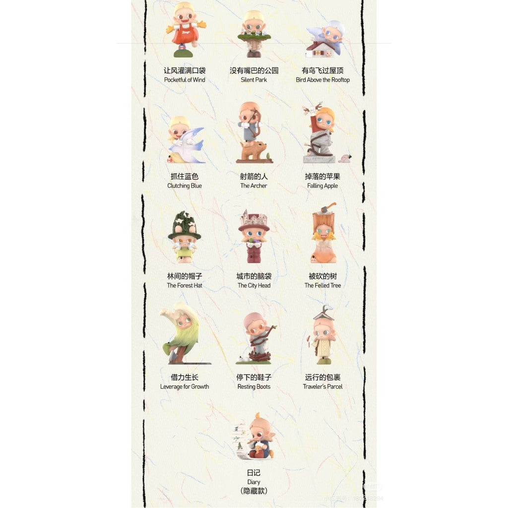 快速預購 ✅ Zsiga 沿線走的人 確認款 隱藏 泡泡瑪特 盲盒 公仔 popmar 日記 讓風灌滿口袋 射箭的人