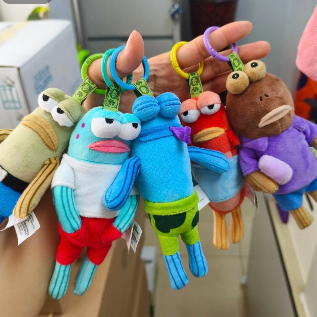 快速預購 ✅ 比奇堡的居民們 確認款 泡泡瑪特 毛絨掛件 公仔 毛絨娃娃 隱藏 海綿寶寶 打工魚 沙丁魚兄弟 呆呆魚