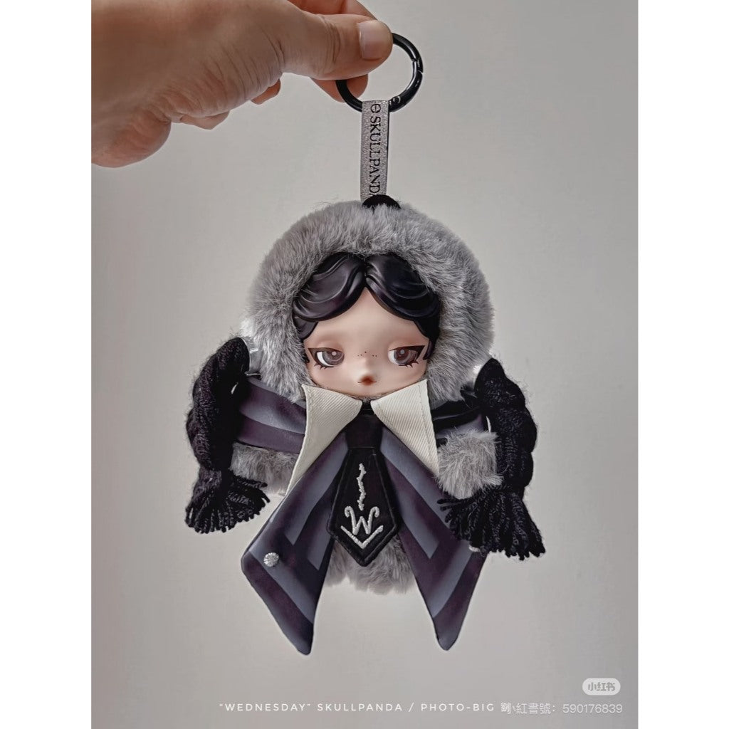 快速預購🔥 Skullpanda 星期三 毛絨搪膠掛件 奈弗莫爾學院校服版 泡泡瑪特 popmart 娃娃 吊飾 吊卡