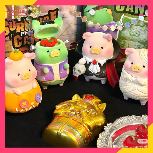 快速預購 📣 Lulu豬 驚喜滿罐 一代二代 驚嚇古墓 古堡 黑白無常 公仔 木乃伊 52toys 萬聖節 殭屍 幽靈
