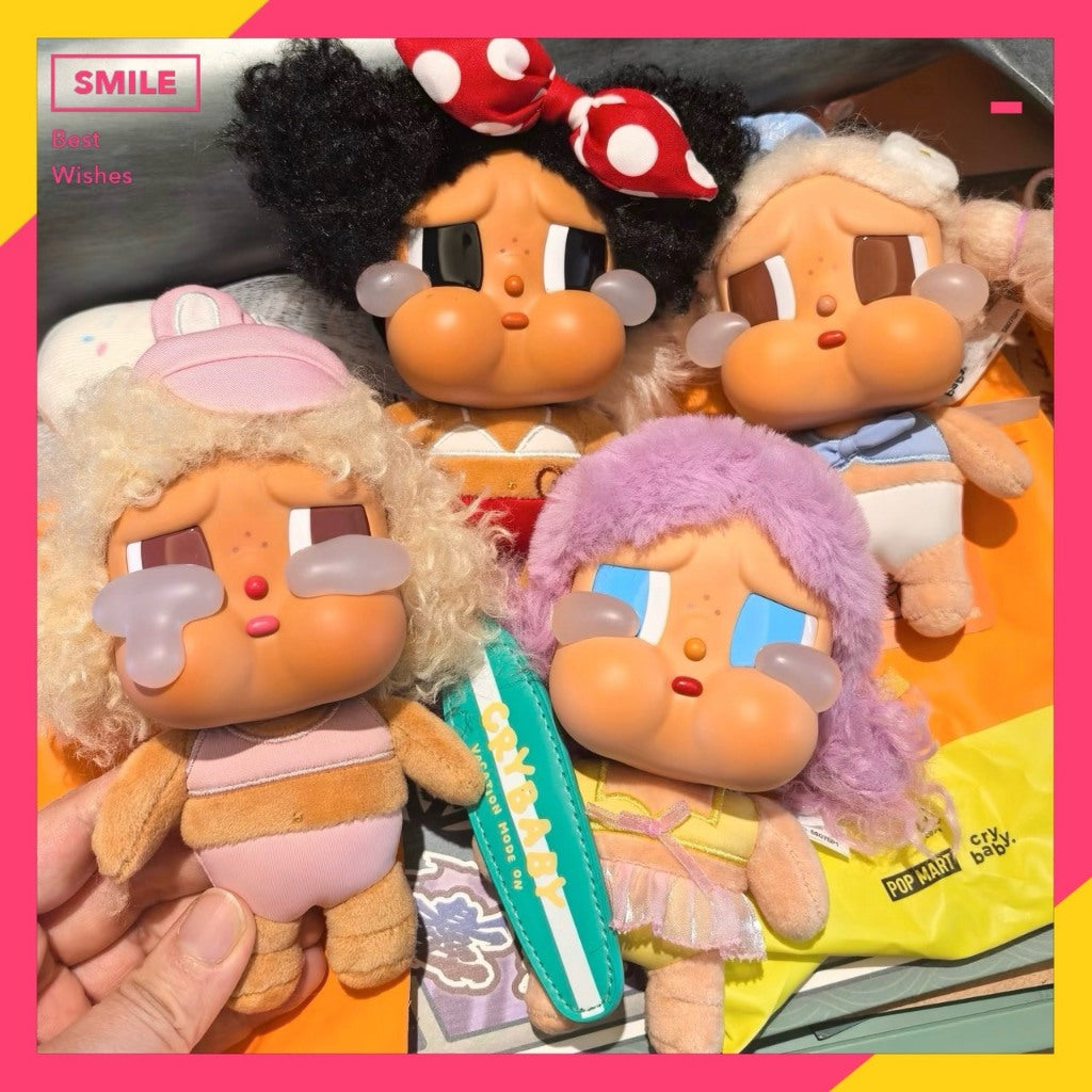 快速預購🔥 哭娃 假日信號 Vacation mode on 戀夏一族 毛絨搪膠掛件 泡泡瑪特 公仔 CRY BABY