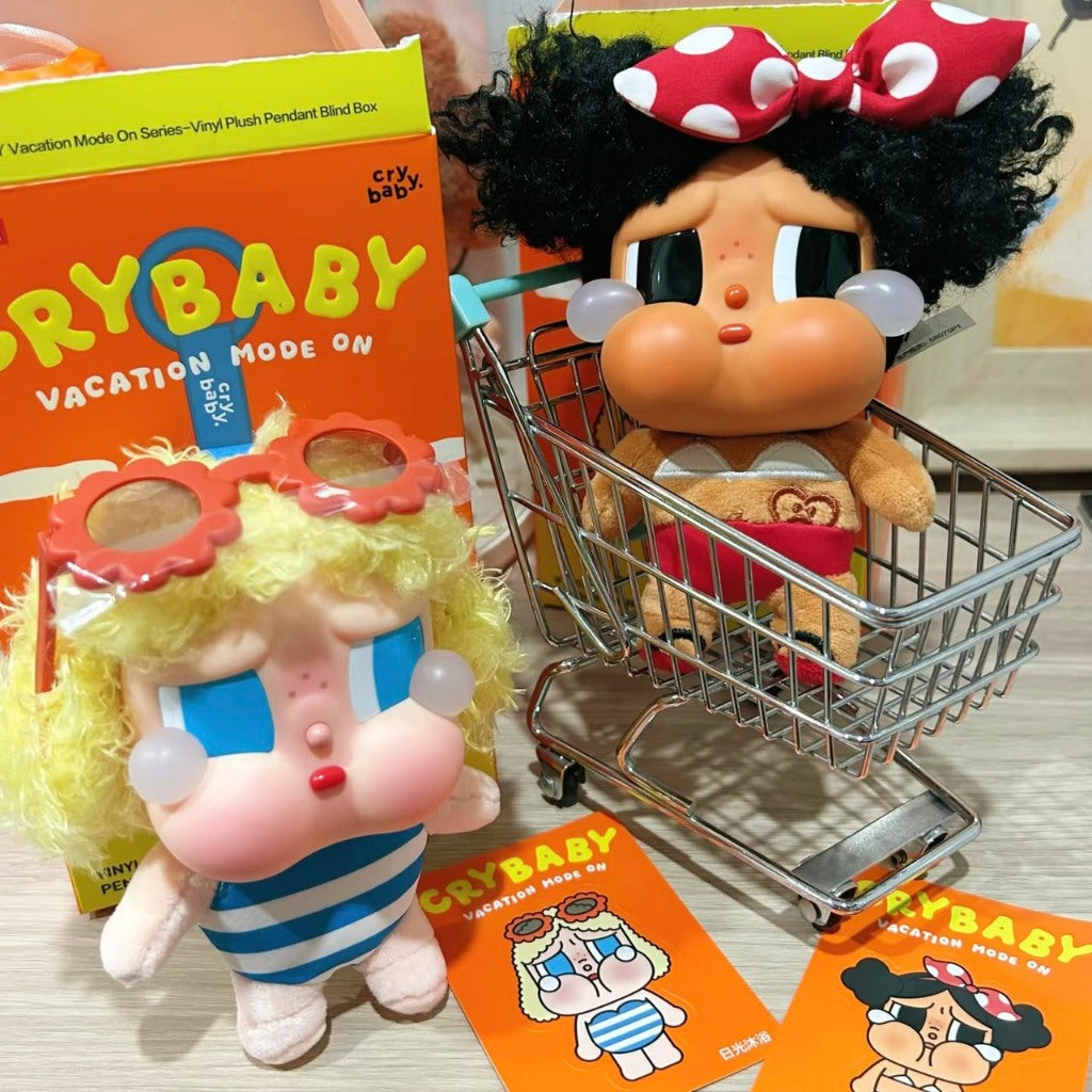 快速預購🔥 哭娃 假日信號 Vacation mode on 戀夏一族 毛絨搪膠掛件 泡泡瑪特 公仔 CRY BABY