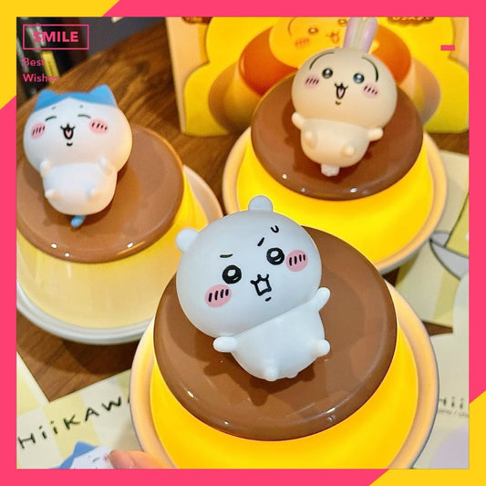 快速預購🔥 吉伊卡哇 布丁小夜燈 馬克圖布 烏薩奇 小八 吉伊 chiikawa 氛圍燈 檯燈  公仔 禮物 娃娃