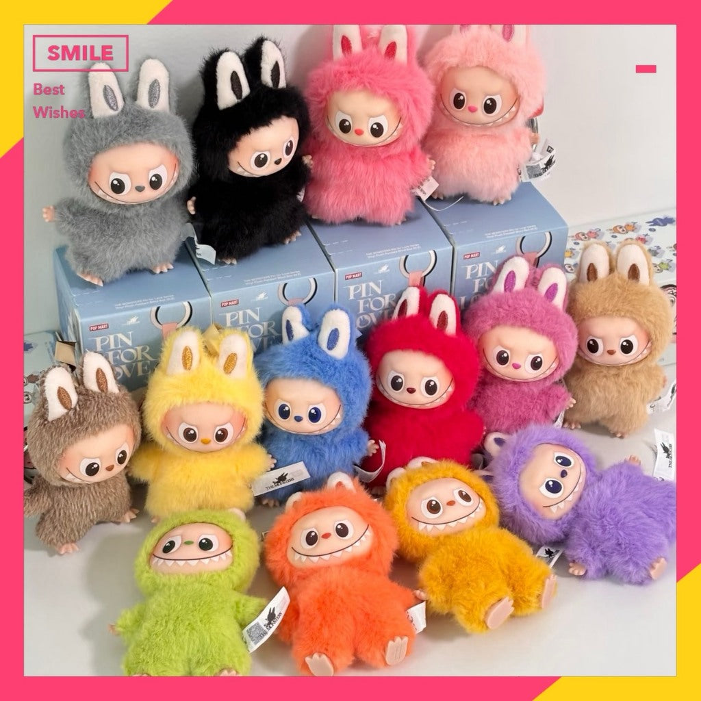 快速預購🔥 Labubu 搪膠毛絨掛件 心底密碼 確認款 盲盒 泡泡瑪特 英文字母 popmart 隱藏 吊飾 毛絨娃娃