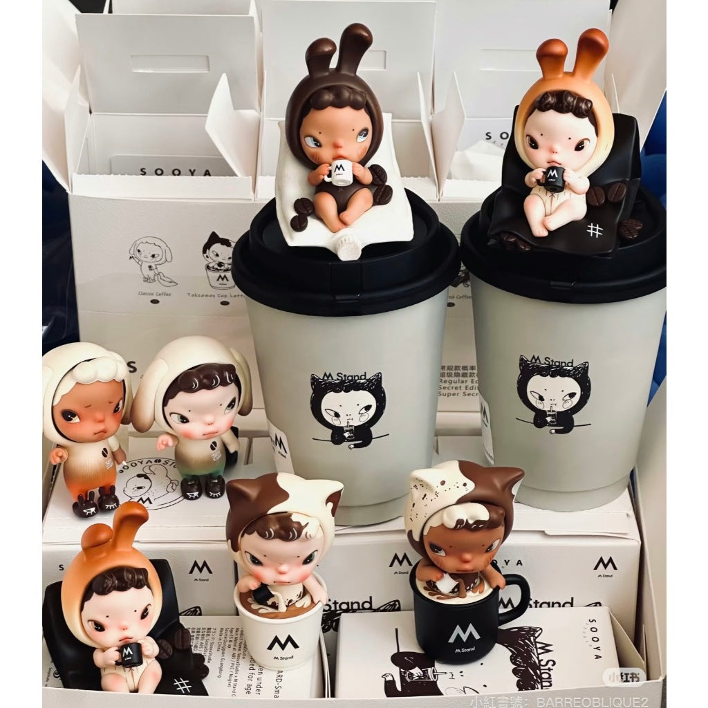 快速預購⚡ Sooya x M stand 聯名盲盒 coffee 確認款 咖啡 聯名 公仔 Ban 隱藏 拿鐵 咖啡豆