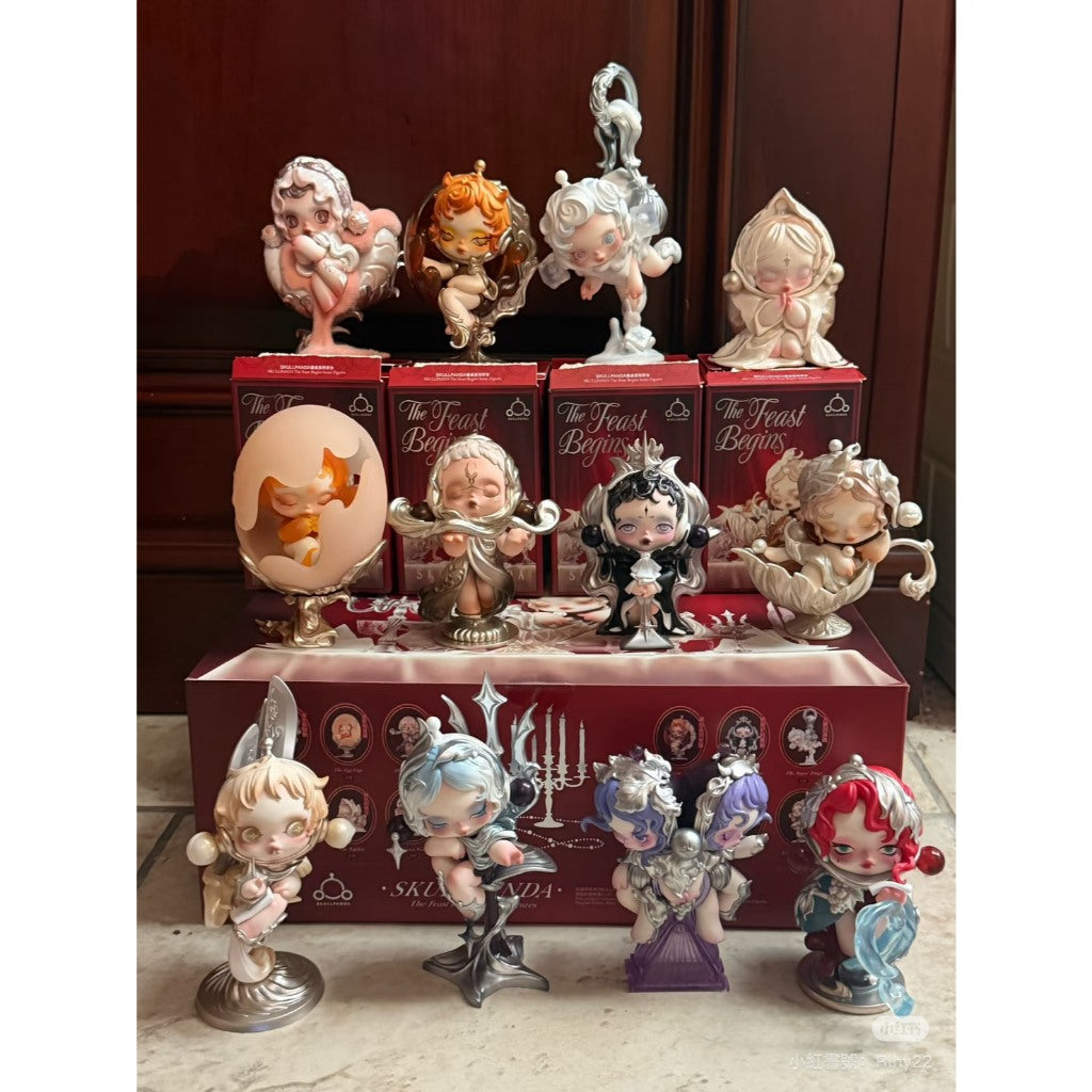 快速預購🔥 Skullpanda 餐桌系列 確認款 泡泡瑪特 popmart 隱藏 公仔 擺件 盛宴 餐巾的默守 SP