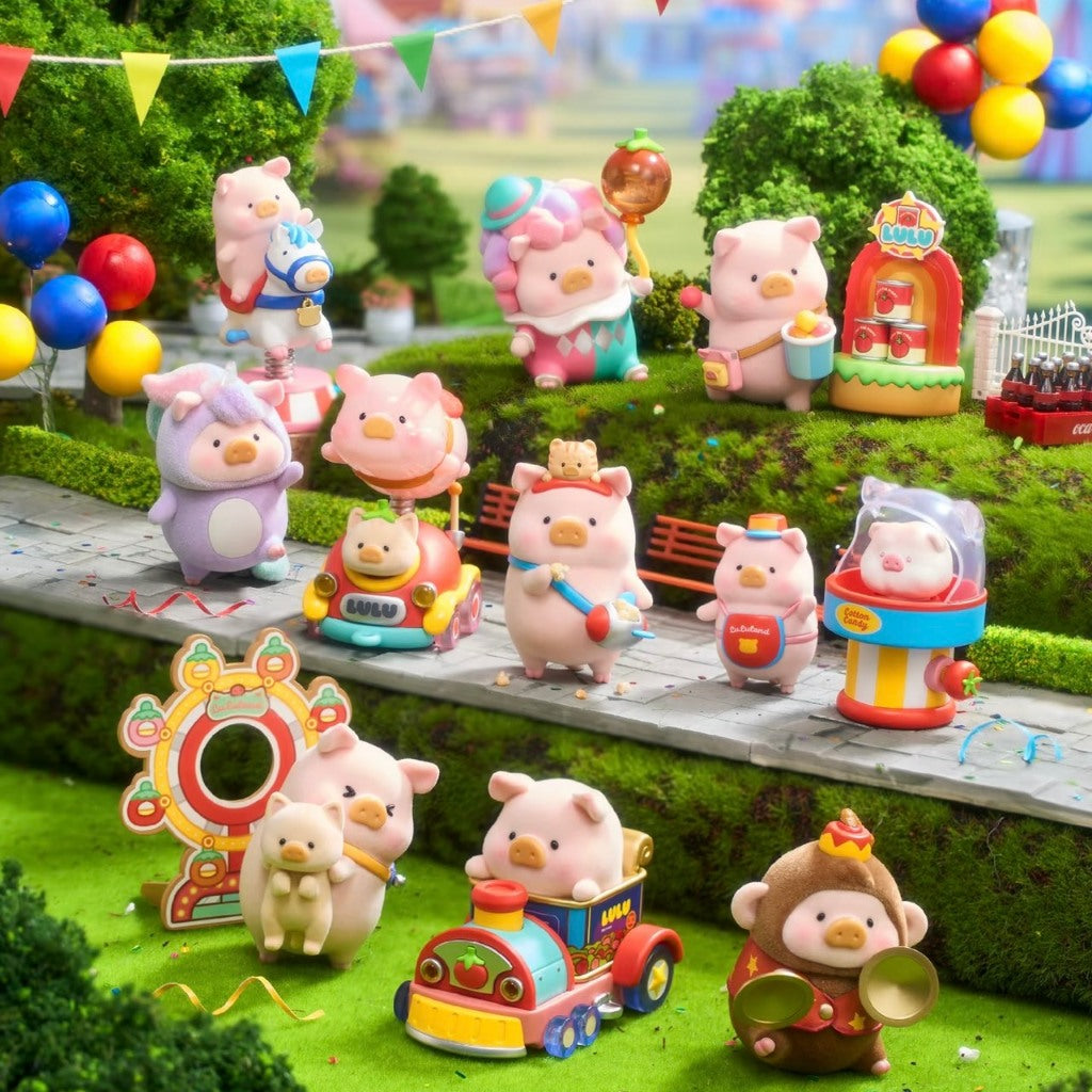 快速預購 ⚡ Lulu豬 繽紛樂園 確認款 隱藏 公仔 52toys 盲盒 罐頭豬 遊園列車 甜蜜補給站 飛豬環遊