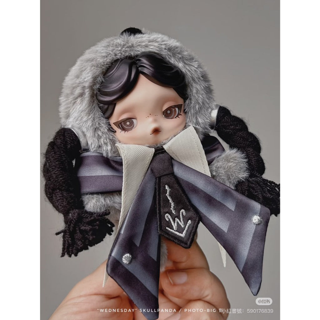 快速預購🔥 Skullpanda 星期三 毛絨搪膠掛件 奈弗莫爾學院校服版 泡泡瑪特 popmart 娃娃 吊飾 吊卡