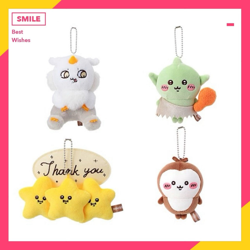 快速預購🔥 吉伊卡哇 毛茸茸季 哥布林 那孩子 星星 小甲蟲 Miniso 毛絨公仔 名創優品 chiikawa 吊飾