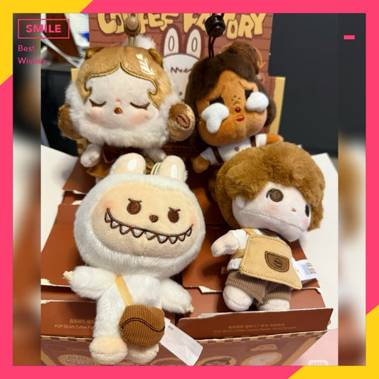 快速預購🔥 咖啡工廠 確認款 毛絨公仔 掛件 泡泡瑪特 公仔 popmart 哭娃 skullpanda labubu