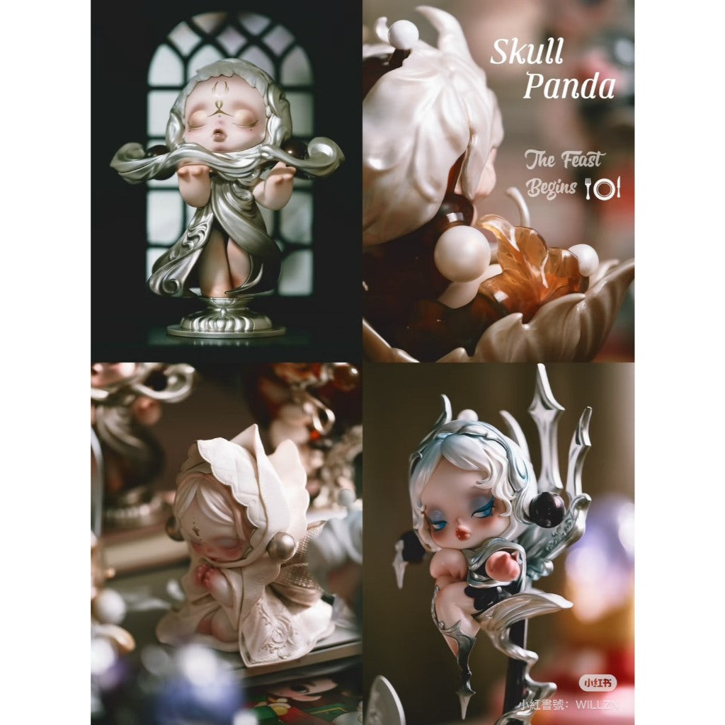 快速預購🔥 Skullpanda 餐桌系列 確認款 泡泡瑪特 popmart 隱藏 公仔 擺件 盛宴 餐巾的默守 SP