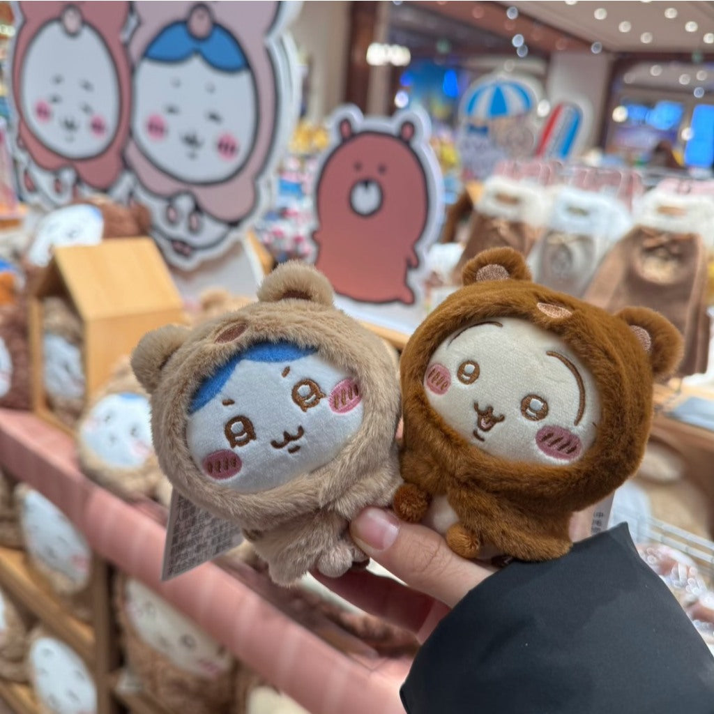 快速預購🔥 吉伊卡哇 毛茸茸季 小熊頭套掛件 Miniso 毛絨公仔 名創優品 烏薩奇 小八 chiikawa 吊飾