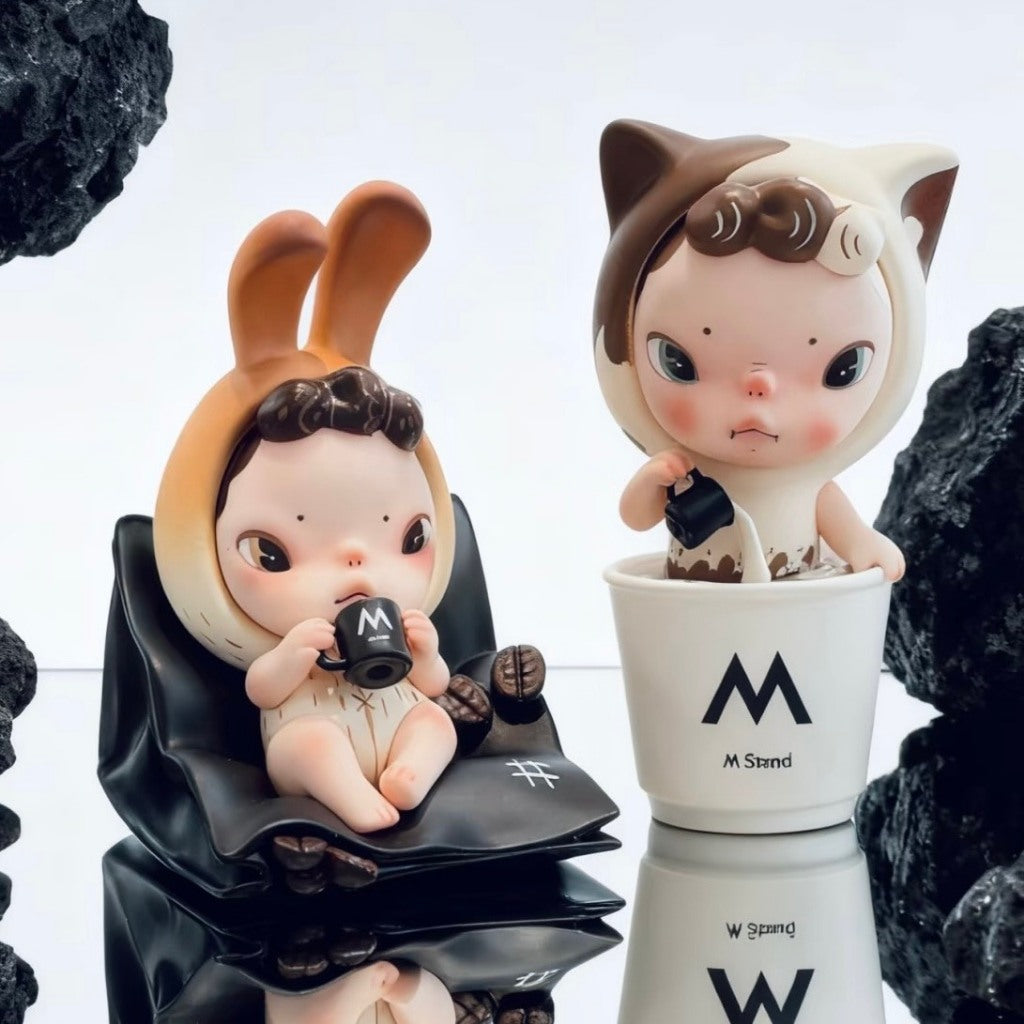 快速預購⚡ Sooya x M stand 聯名盲盒 coffee 確認款 咖啡 聯名 公仔 Ban 隱藏 拿鐵 咖啡豆